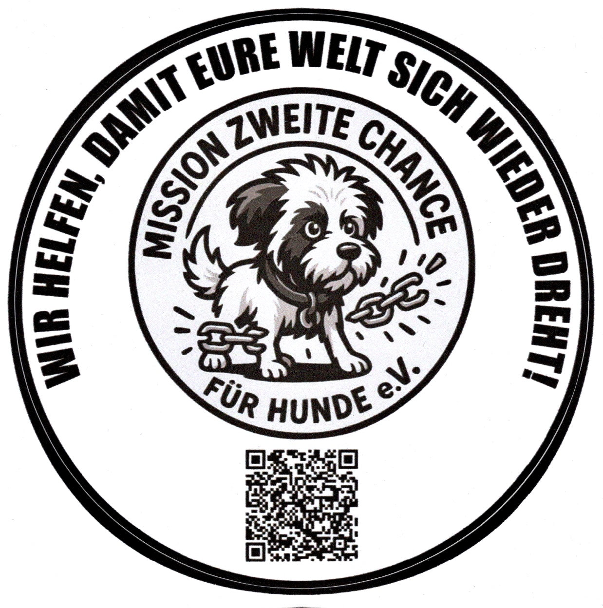 Zeig Flagge für Hunde: Dein "Zweite Chance" Autoaufkleber