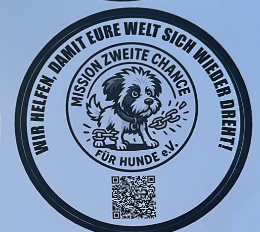Zeig Flagge für Hunde: Dein "Zweite Chance" Autoaufkleber